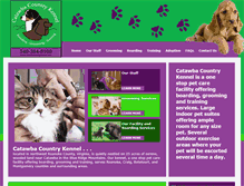 Tablet Screenshot of catawbacountrykennel.com